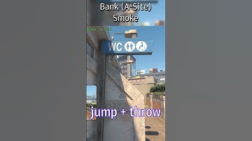 Overpass T-Smokes - Bank (A-Site) Smoke #cs2 #cs2nades #cs2tips #regentxd