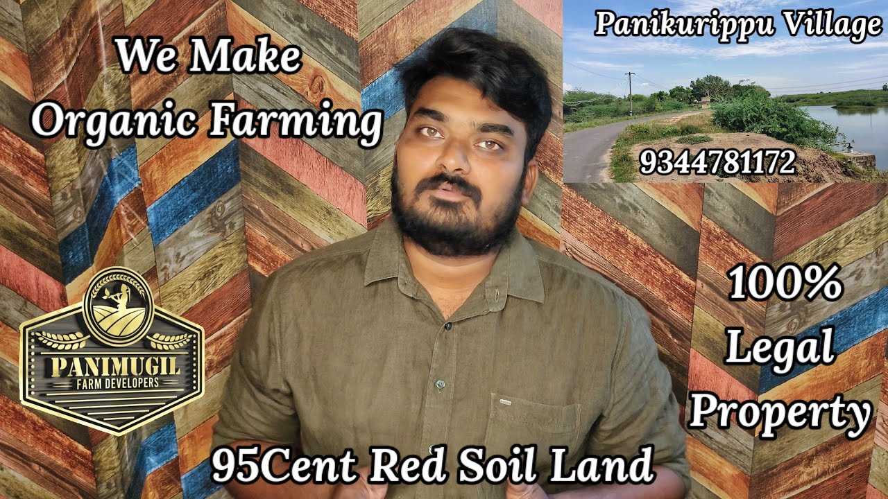Pure Red Soil Land For Sale Low Budget 95 cent in madurai kariapatti Organic Farming YouTube