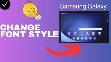 How to change the font style in the Samsung Galaxy Tab A9+ device?