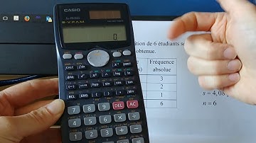 Moyenne et écart type avec une calculatrice casio fx991MS