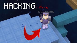 Defeating a HACKER in SOLO BEDWARS