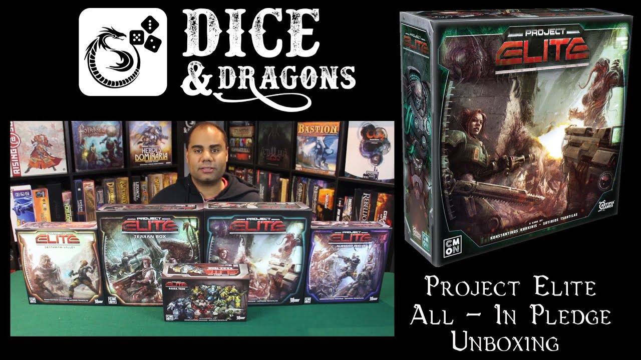 Dice and Dragons - Project Elite All In Pledge Unboxing