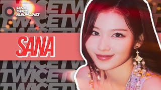 TWICE — SANA • Taste of Love | Album Lines