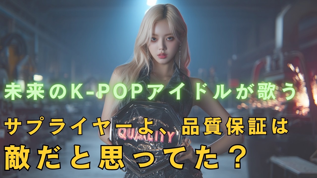 【製造業 AI Music アイドル】　サプライヤーよ、品質保証は敵だと思ってた？　『NOT YOUR ENEMY』　(K-POPアイドル)
