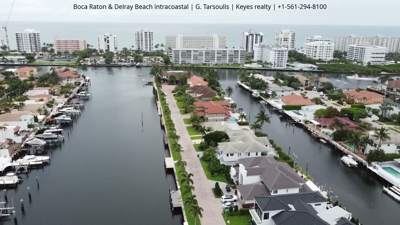 Boca Raton Waterfront Estates & Captain’s Walk Townhouses with Dockage
