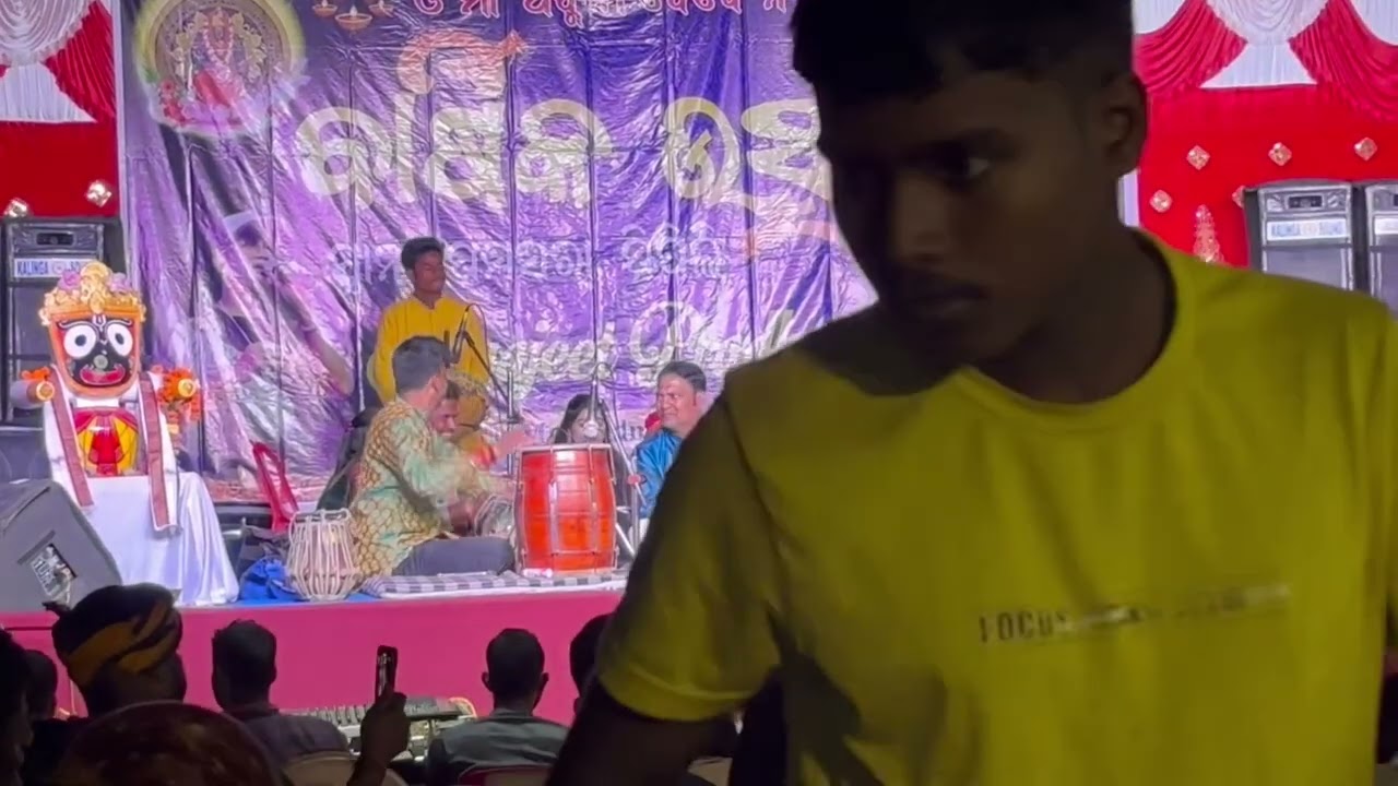 Bhajan Sandhya by Satyajit Pradhan at our village yangya 🙏🙏