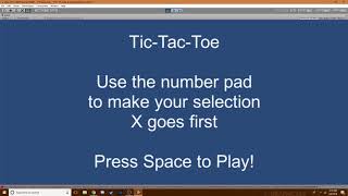 Tic-Tac-Toe in Unity