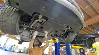 2004 Mercedes E500 4matic W211 M113 engine oil change with oil suction pump