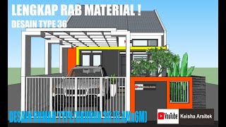 HITUNG RAB RUMAH TYPE 36 DESAIN MENARIK!!