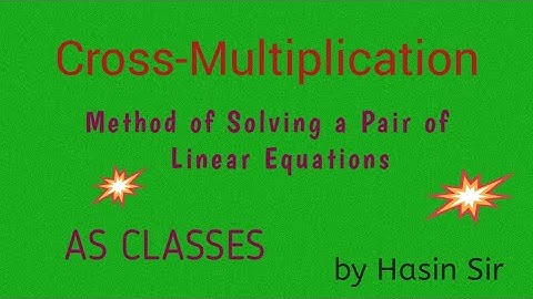 Cross - Multiplication method formula Derivation || Easy way step by step 👣 learning