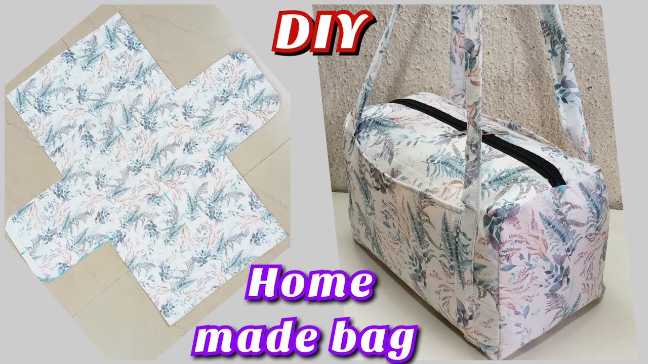 छोटा ट्रेवल बैग बनाने का आसान तरीका ll shopping bag/handbag/homemade bag/travel bag.easy method