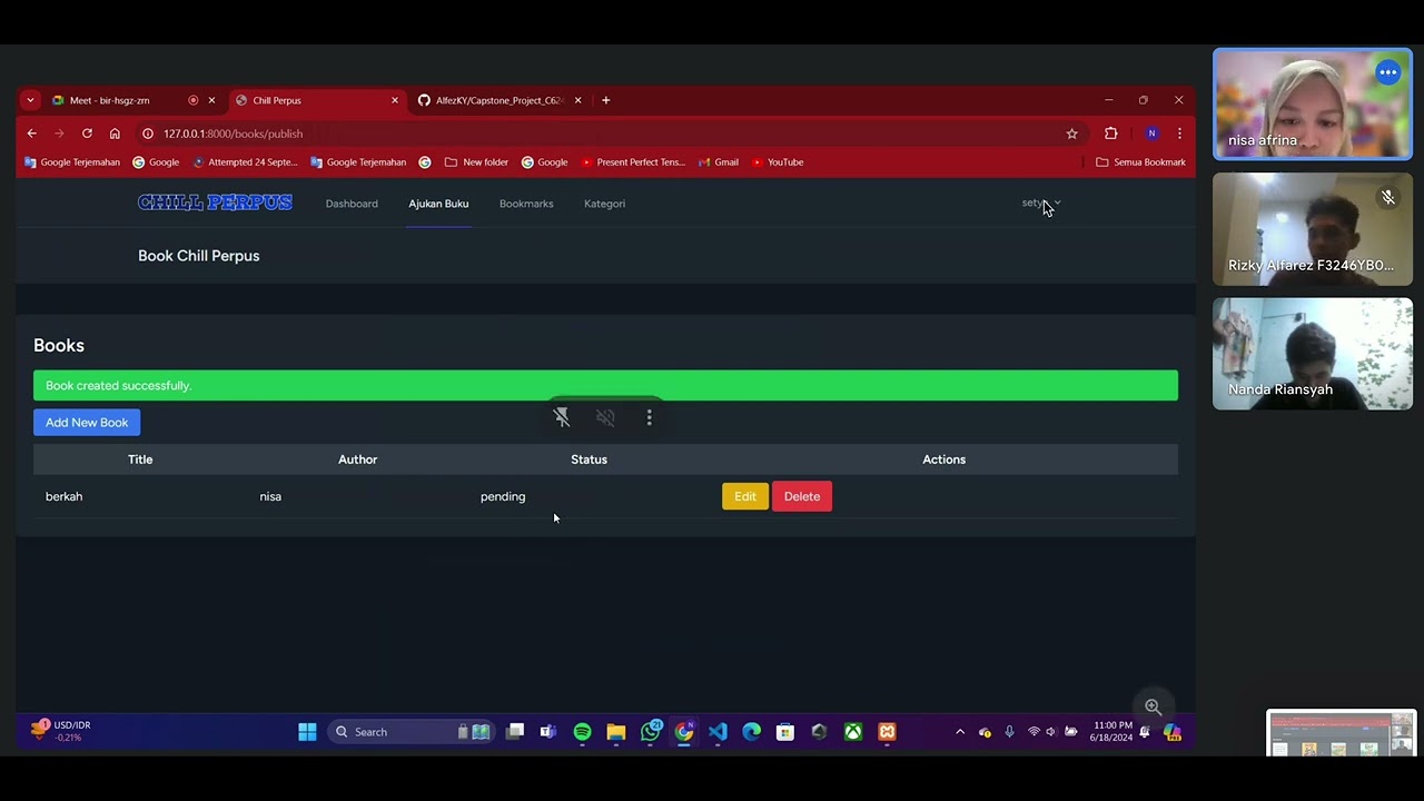 DEMO PROJECT CAPSTONE Dicoding Cycle 6 ID C624-142 - YouTube