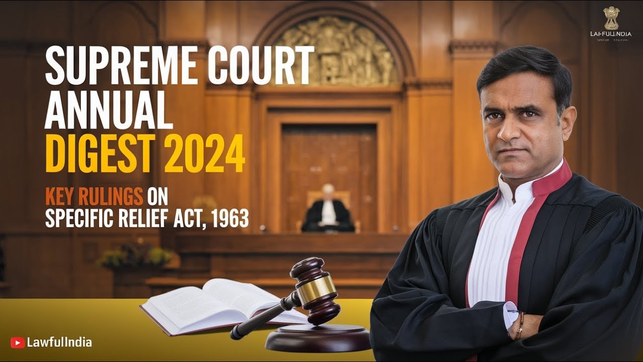 Supreme Court Annual Digest 2024: Key Rulings on Specific Relief Act, 1963