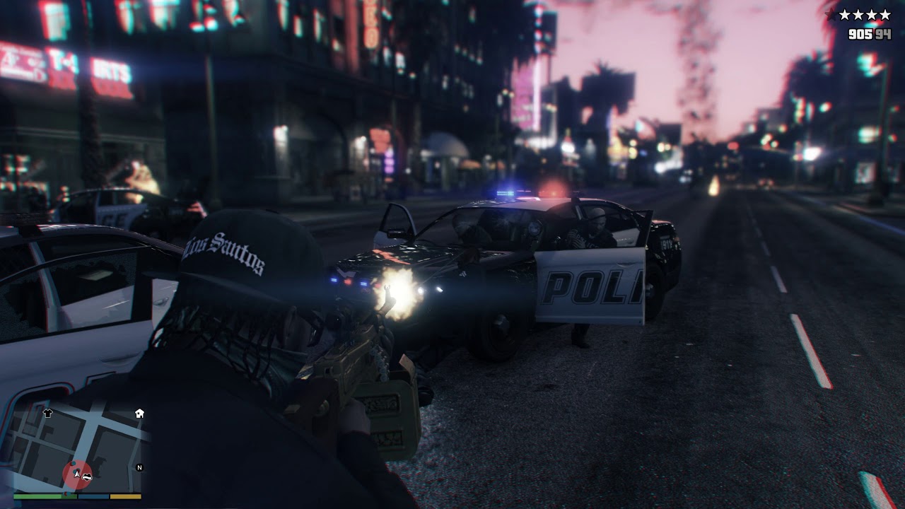 Grand Theft Auto V Franklin's Drive By Shootout in LOS SANTOS YouTube