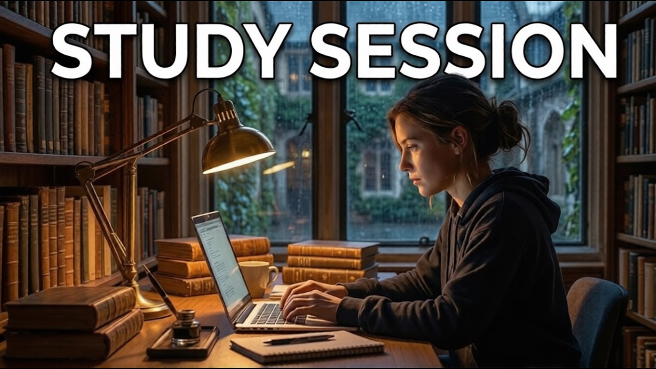 Quiet Library Study Session (2 Hours) 📚 | Deep Focus Ambient Music #focusmusic #librarymusic