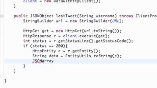 Android Developing Applications Tutorial   151   JSONArrays and JSONObjects