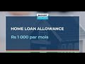 Monthly home loan allowance de rs 1000  la mra  pied duvre