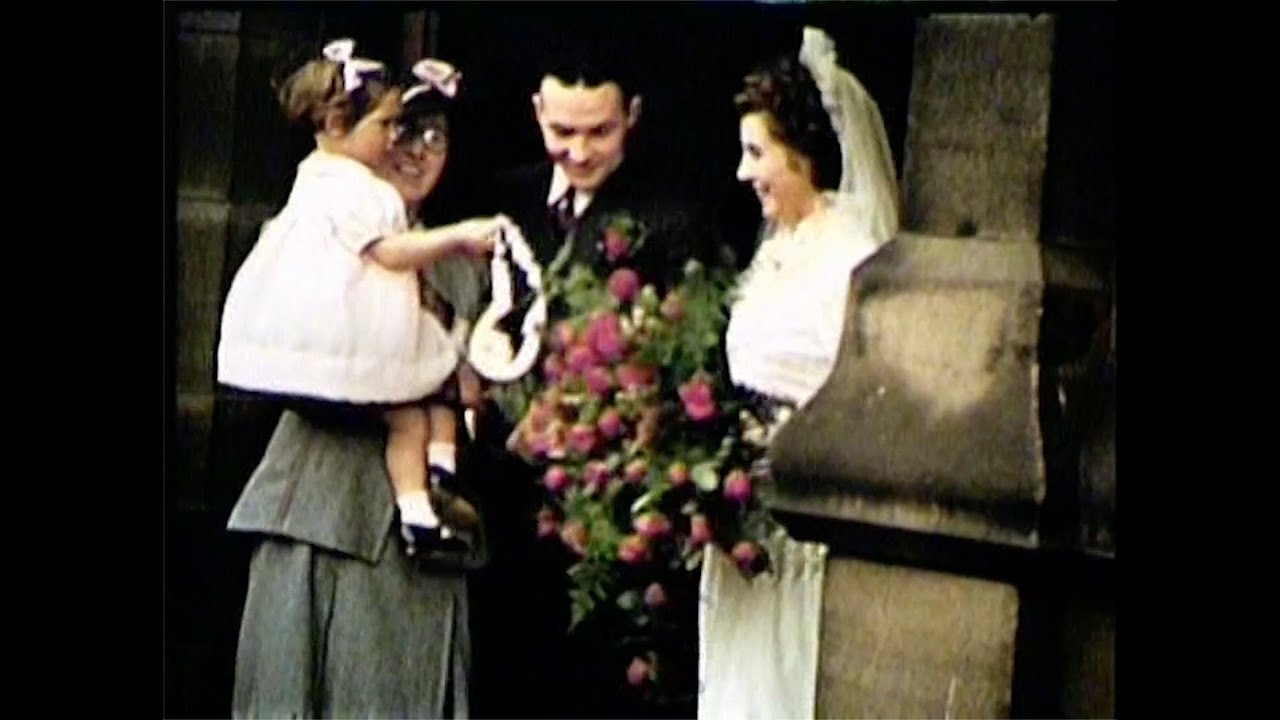 Francis & Hillary Pedley's wedding 1945, filmed by Fred Pedley