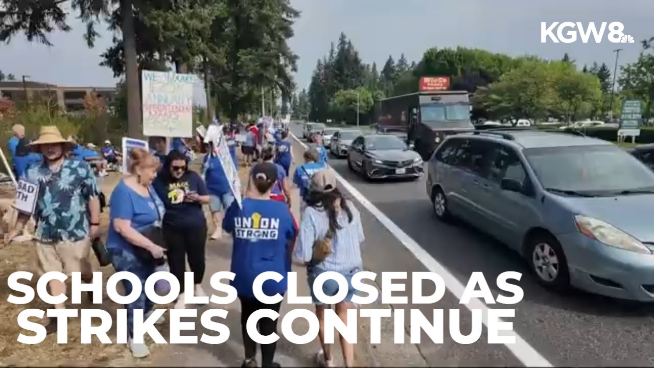 Evergreen, La Center schools to remain closed Tuesday as strikes continue