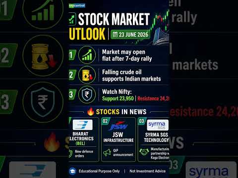 Thumbnail for 📈 Stock Market Outlook Today | 3 Key Market Trends & Top Stocks to Watch | 23 June 2026