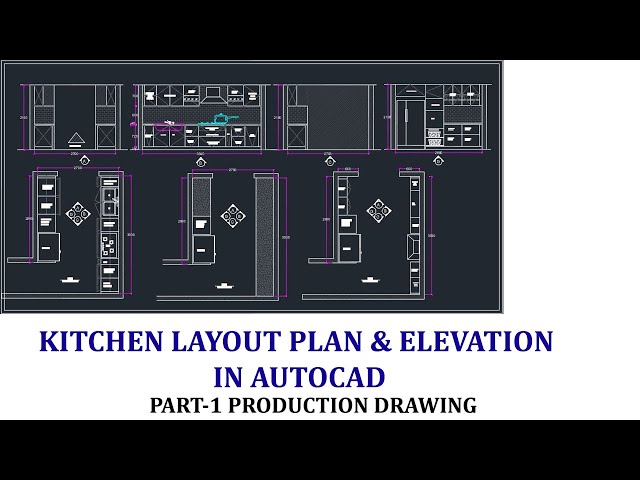 Kitchen Layout Plan Elevation