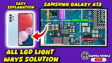 Samsung A13/SM-A135 Display Light iC Problem Solution.Samsung A13/SM-A135 LCD Light iC Ways Jumper📲✅