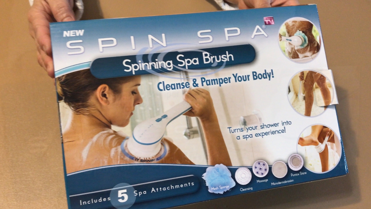 As Seen on TV Spin Spa Body Brush with Attachment - YouTube