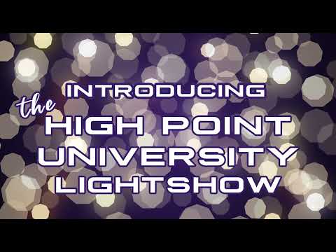High Point University Lightshow
