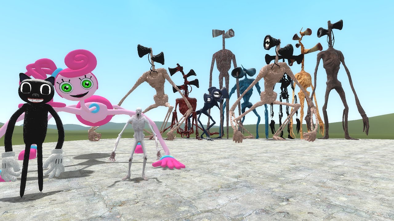 SIREN HEAD TEAM VS SCP-096, CARTOON CAT, MOMMY LONG LEGS [ Trevor ...
