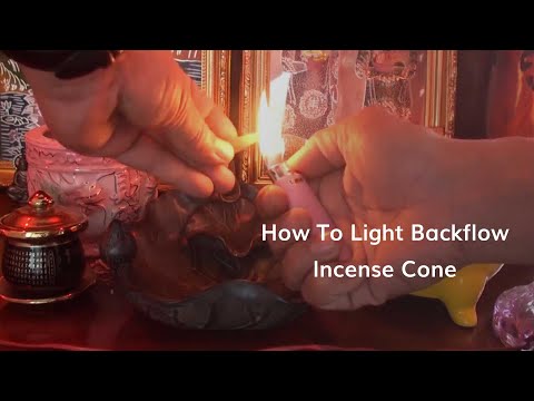 Lighting Backflow Incense Cones