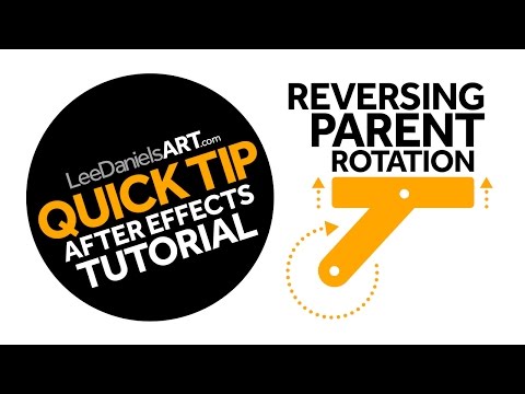 After Effects Tutorial | QUICK TIP | Reversing Parent Rotation