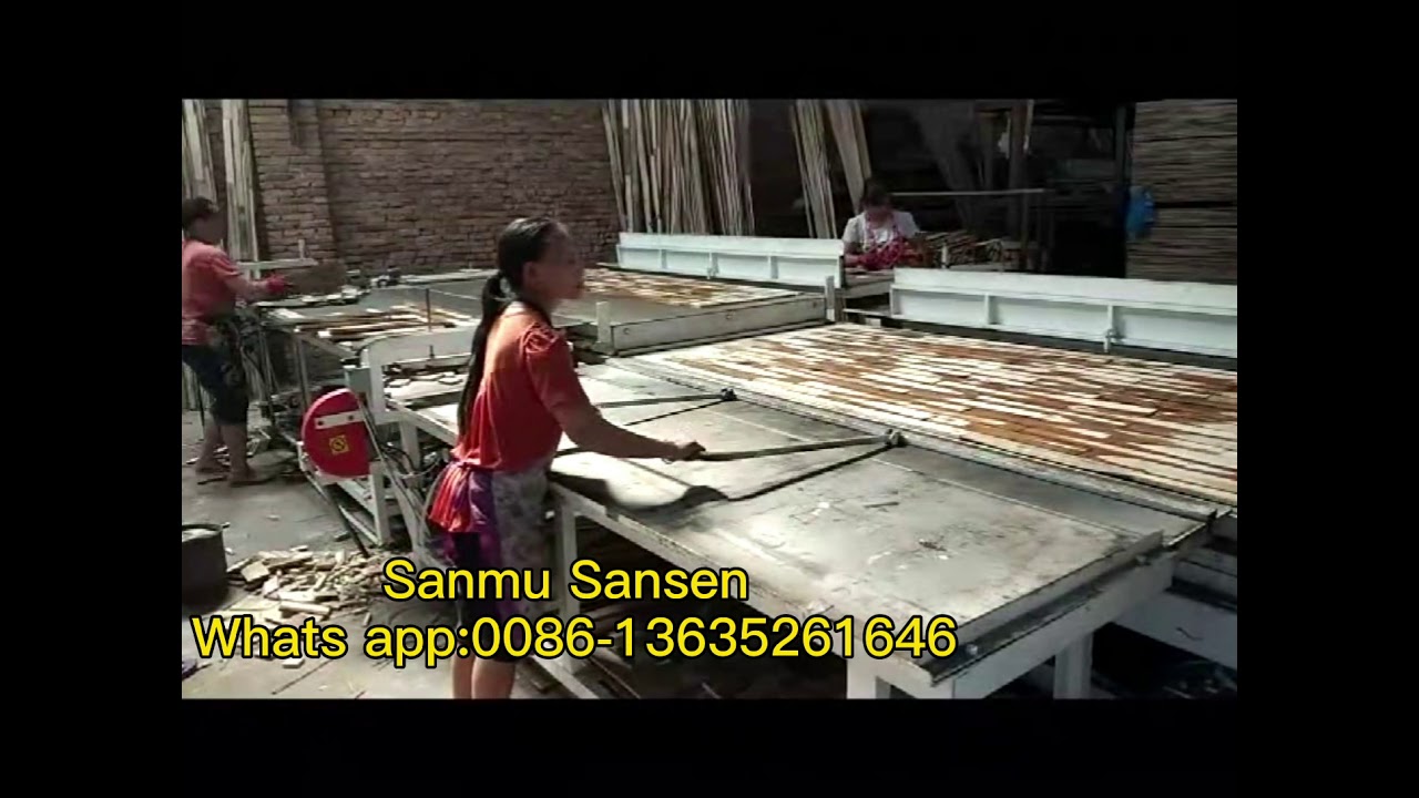 Block board composing machine - YouTube