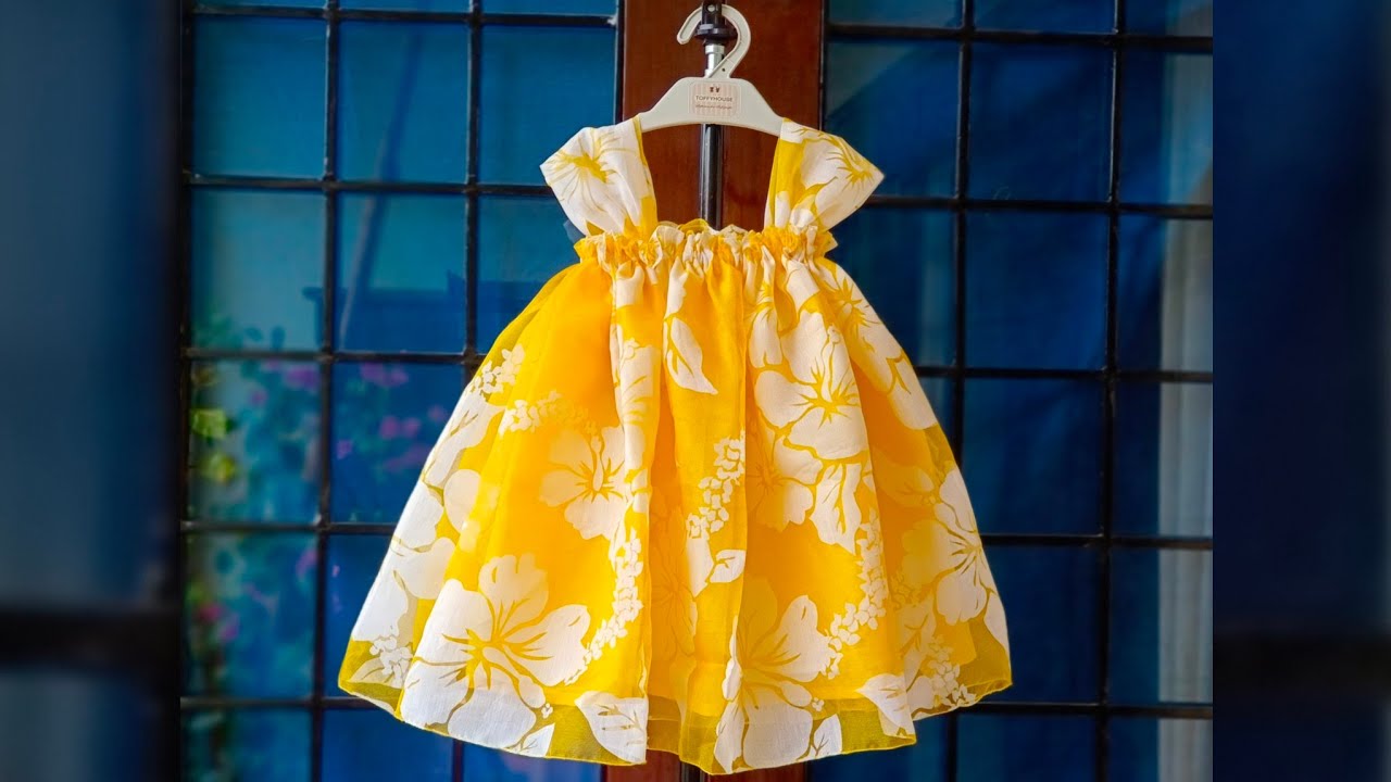 stylish baby Frock Cutting and Stitching for 2-3 year baby girl | Baby Frock  design | frock, shoulder, baby, miniskirt | stylish baby frock cutting and  stitch How to stitch one off