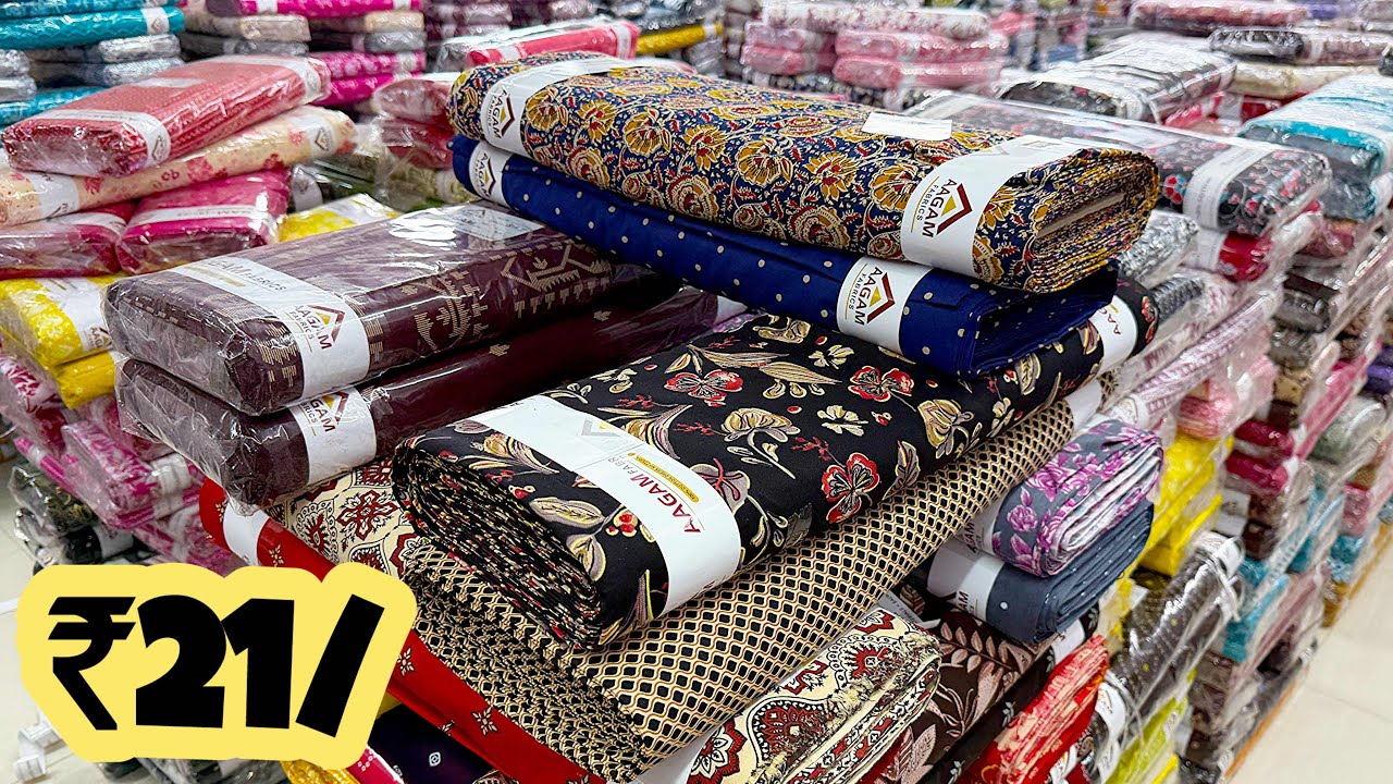 दिल छूने वाला कॉटन मात्र-21/से😍Cotton Fabric Wholesale MarketSurat|Superior camric|Ajrakprints