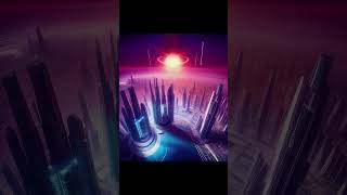 Futuristic city surreal scenery - generative ai