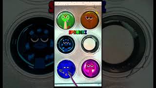 Neon Brown, Blue Purple Color Mix Hypnotic Color Flow