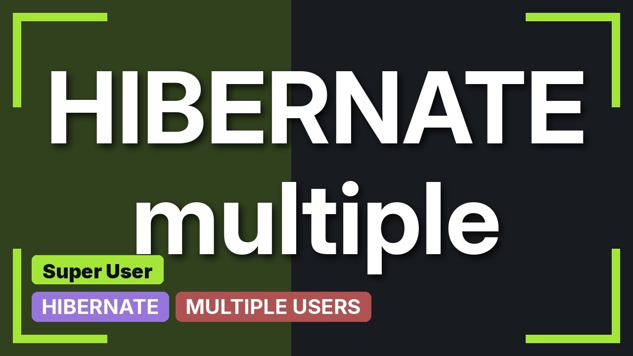 How to Hibernate Just Current Session in Windows? - YouTube