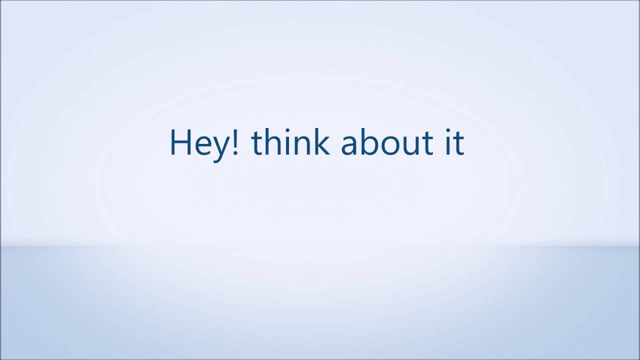 Think Original Key - YouTube