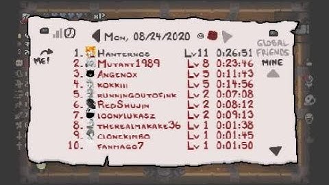 Binding of Isaac Afterbirth Plus - Daily Run 24/08/2020