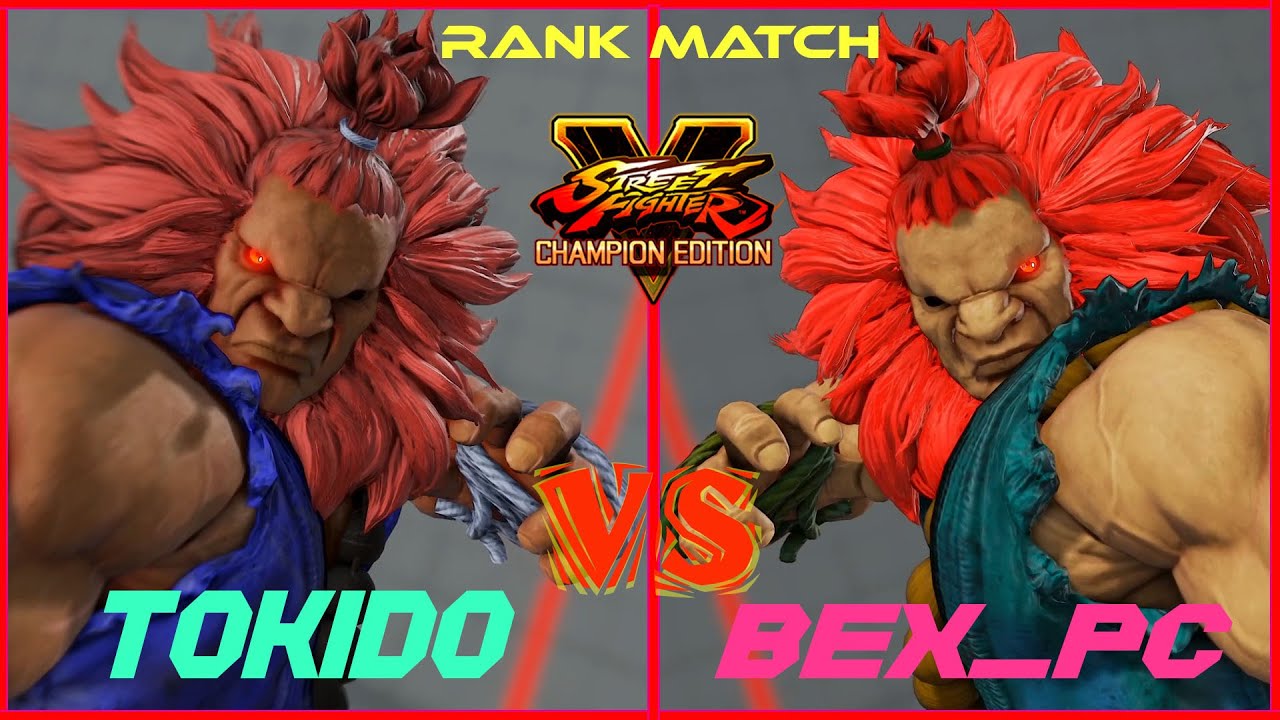 SFV CE -- Tokido ( AKUMA ) VS Bex_PC ( AKUMA ) -- Rank Match Replay