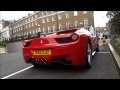 Ferrari 458 Spider - Walk around in London + BMW F10 M5