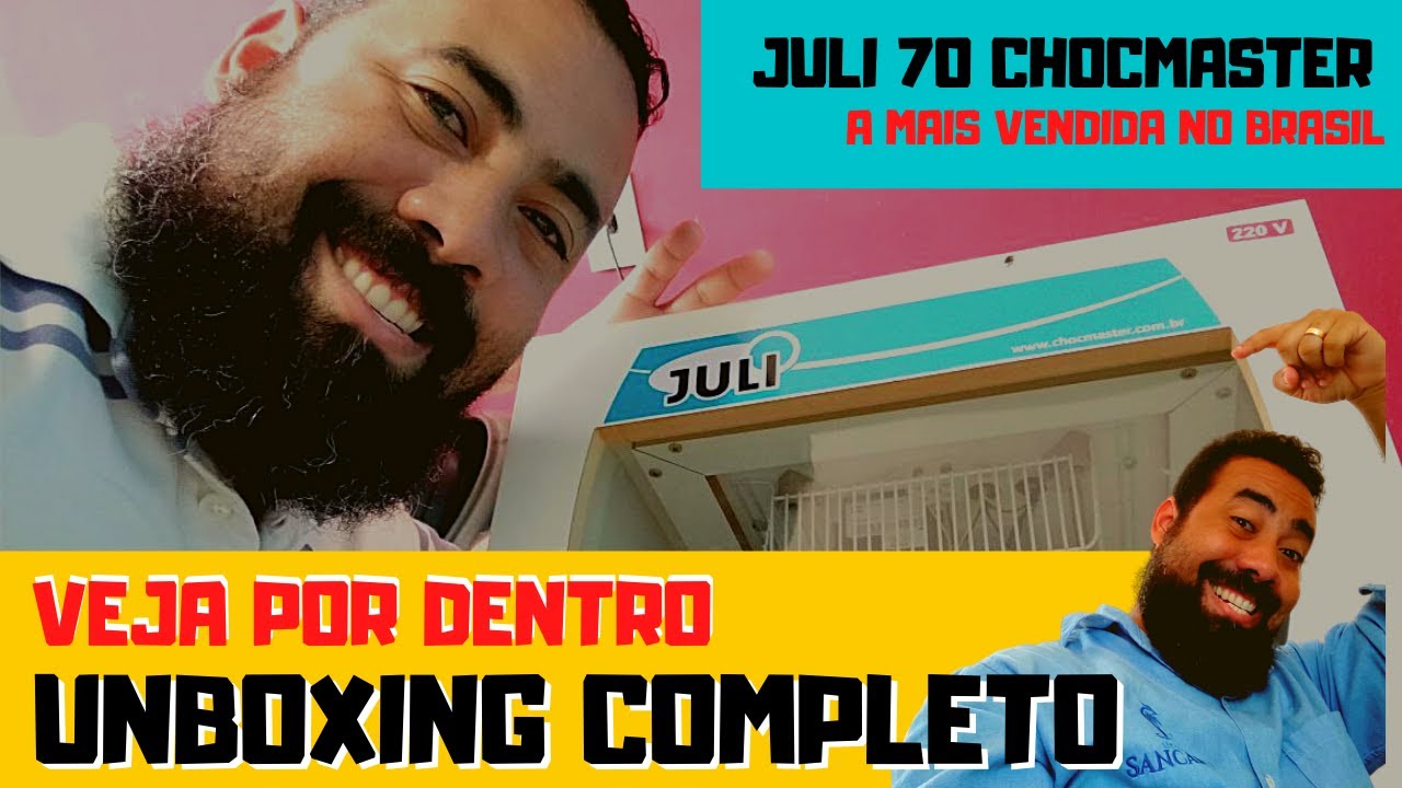CHOCADEIRA CHOCMASTER JULI 70 | UNBOXING COMPLETO + SURPRESA