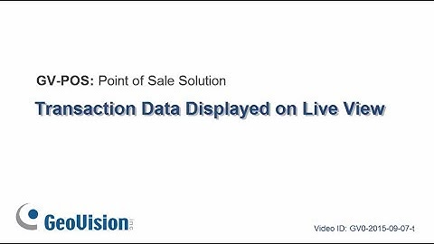 GV-POS - Transaction Data Displayed on Live View