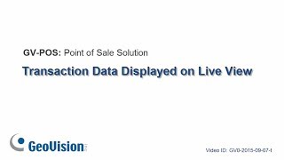 GV-POS - Transaction Data Displayed on Live View screenshot 2