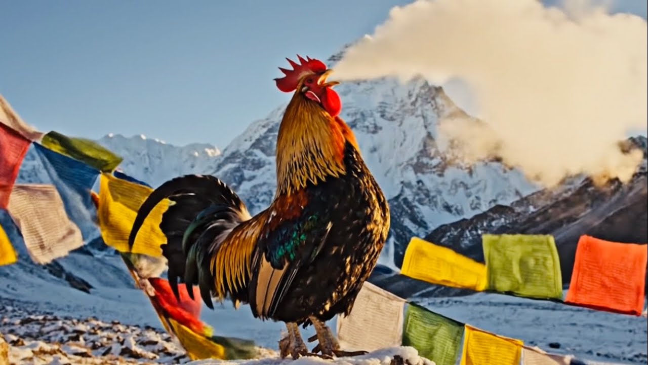 🐓 Morning Harmony – Relaxing Rooster Crowing Sounds in Nature | Peaceful Farm Sunrise Ambience 