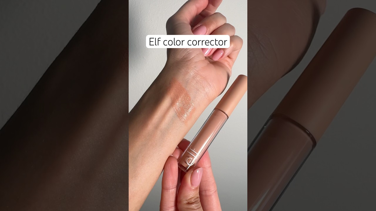 Elf camo color corrector in shade peach 
