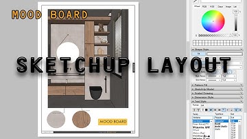Easy Mood Board In SketchUp Layout/XZ Architects Data