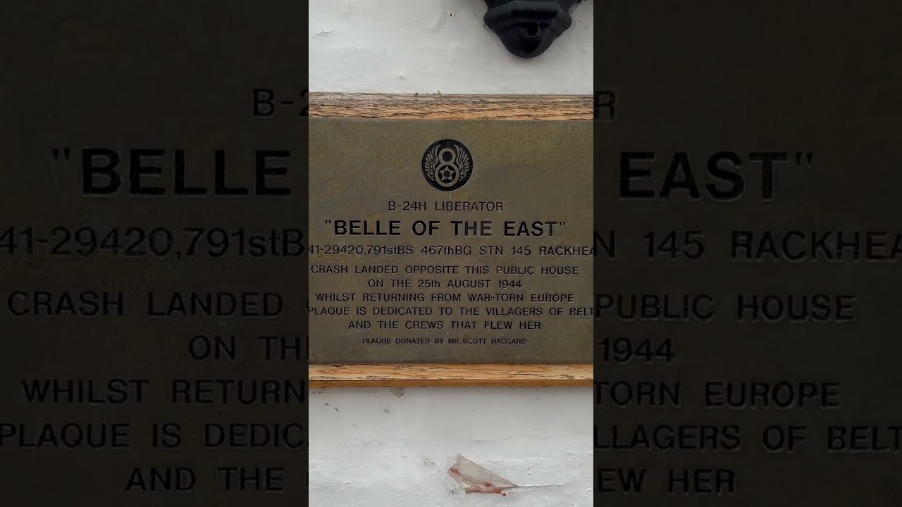 B-24 Liberator Belle of the East memorial. Video coming soon