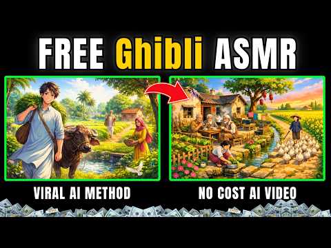How To Make FREE Ghibli Style AI ASMR Video Tutorial | Ghibli Style videos ASMR Kaise Banaye in 2026
