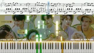Ateez (에이티즈) Let's Get Together PIANO TUTORIAL (피아노 튜토리얼)